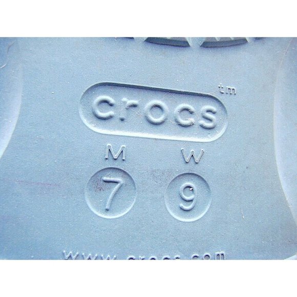 Crocs Iconic Comfort Slides Sandals Slip On Shoes Blue Flats M7- W9 Foam Footbed - Picture 6 of 9